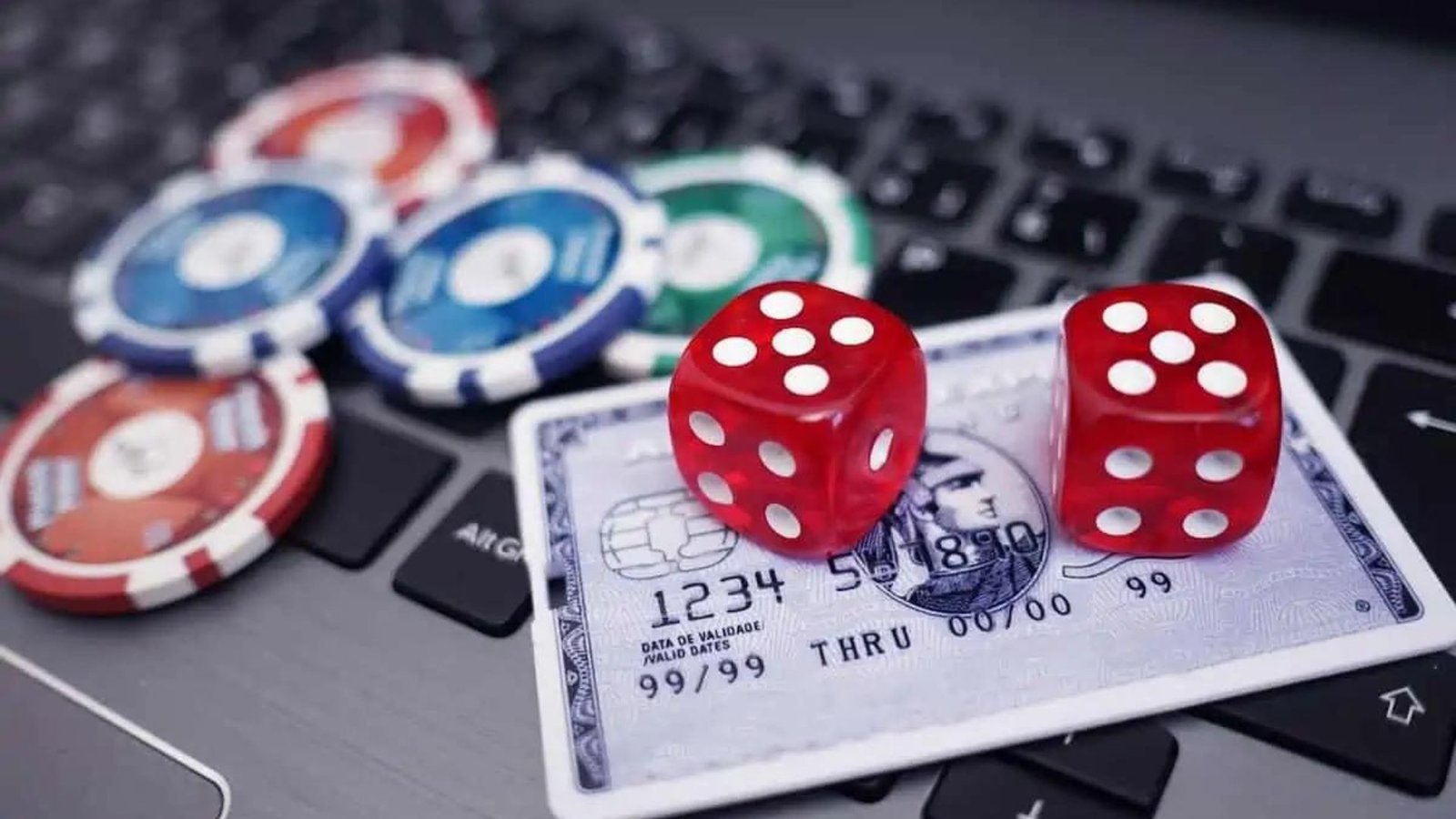 this picture shows Online gambling